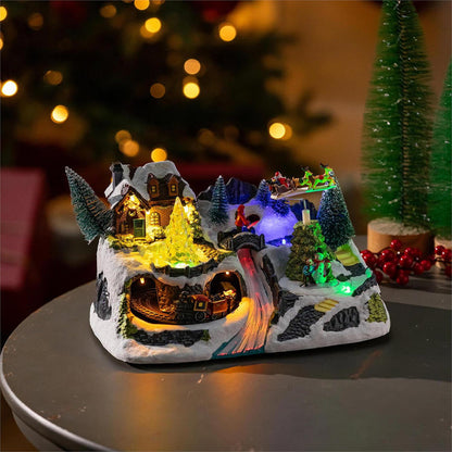 Light Up Christmas Winter Scene With Motion & Music