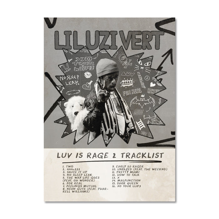 Lil Uzi Vert Tracklist Trading Card