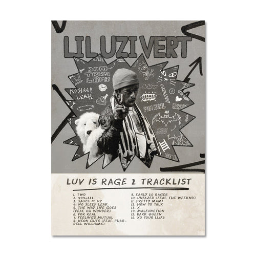 Lil Uzi Vert Tracklist Trading Card