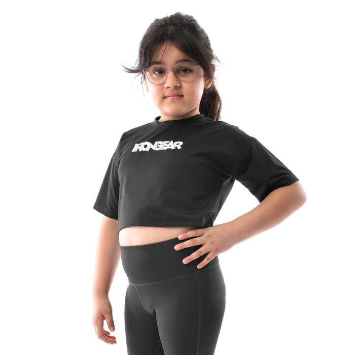 Little Drop Shoulder Crop Top - IRONGEAR Fitness
