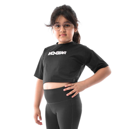 Little Drop Shoulder Crop Top - IRONGEAR Fitness