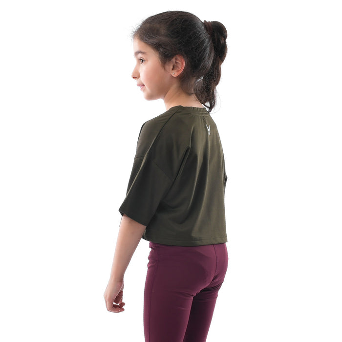 Little Drop Shoulder Crop Top - IRONGEAR Fitness