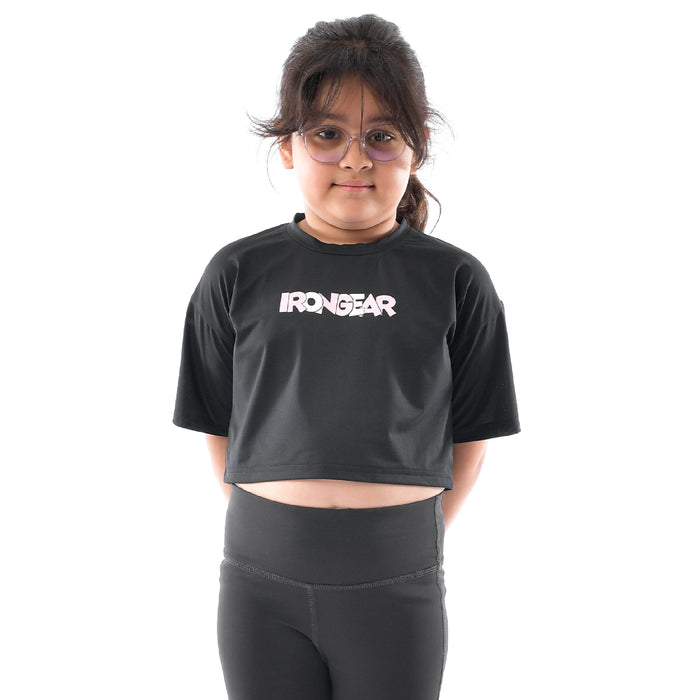 Little Drop Shoulder Crop Top - IRONGEAR Fitness