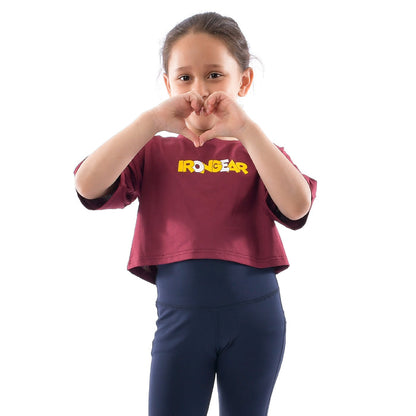 Little Drop Shoulder Crop Top - IRONGEAR Fitness