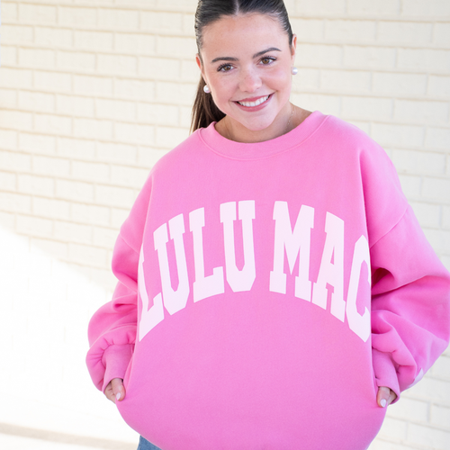 LM- Pink/Light Pink Puff Sweatshirt