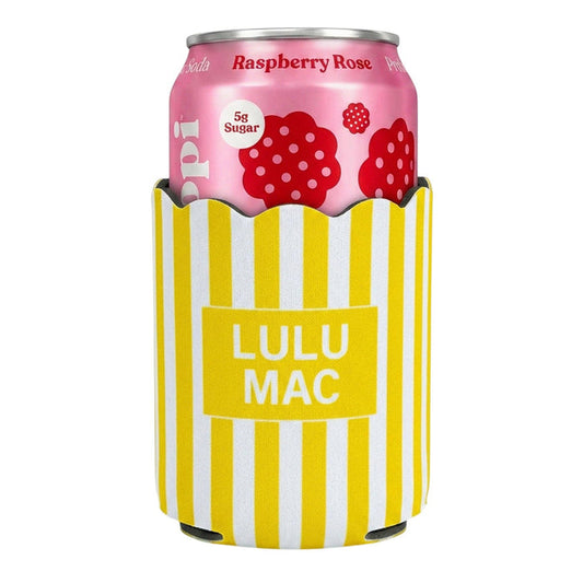 LM- Yellow Stripe Koozie
