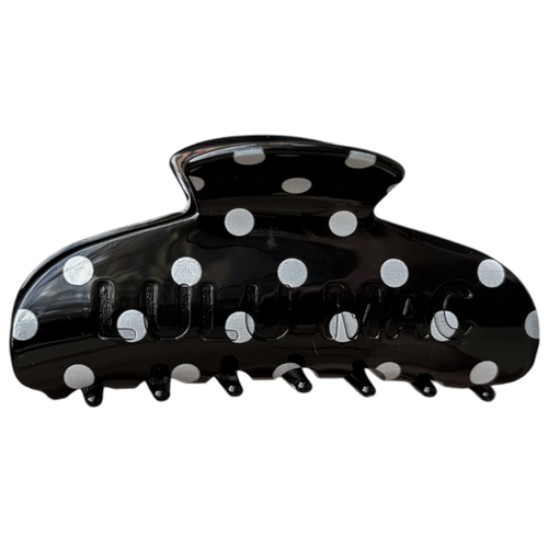 LM-LULU MAC HAIR CLIPS - Black/White Dot