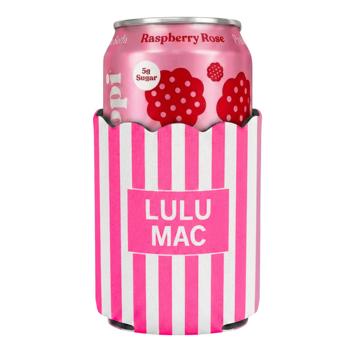 LM-Pink Stripe Koozie