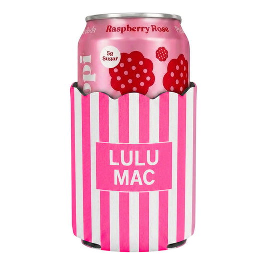 LM-Pink Stripe Koozie