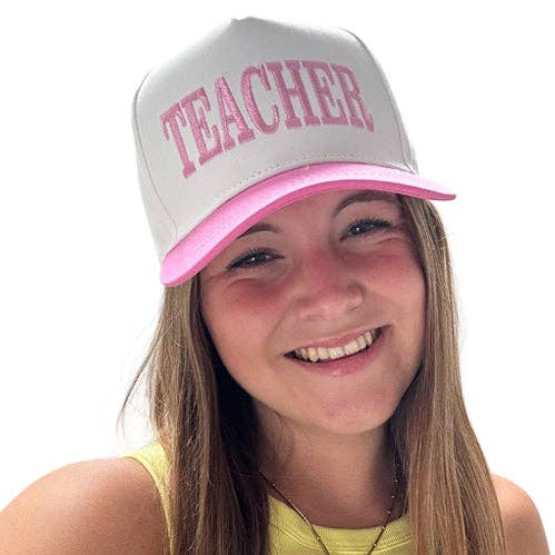 LM-TEACHER HAT PINK