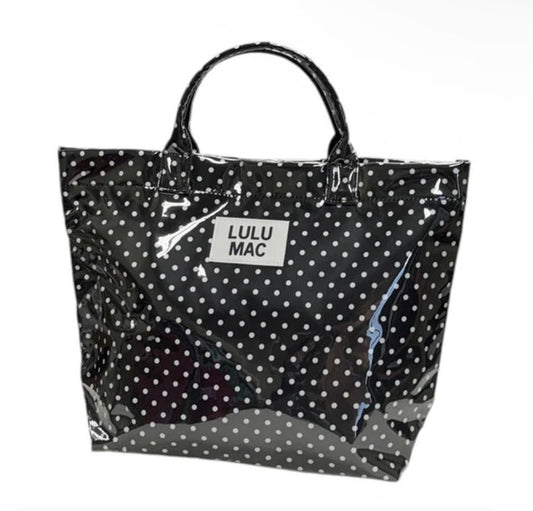 LM-Tote Bag Black/White Dot