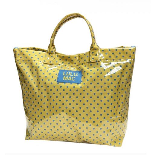 LM-Tote Bag Yellow/Blue Dot