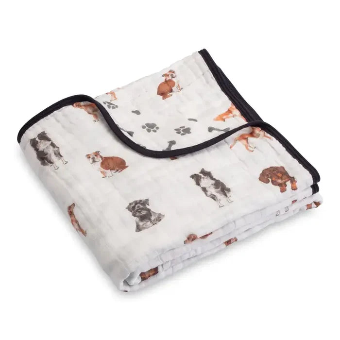 Lolly Banks Dog Baby Toddler Muslin Blanket