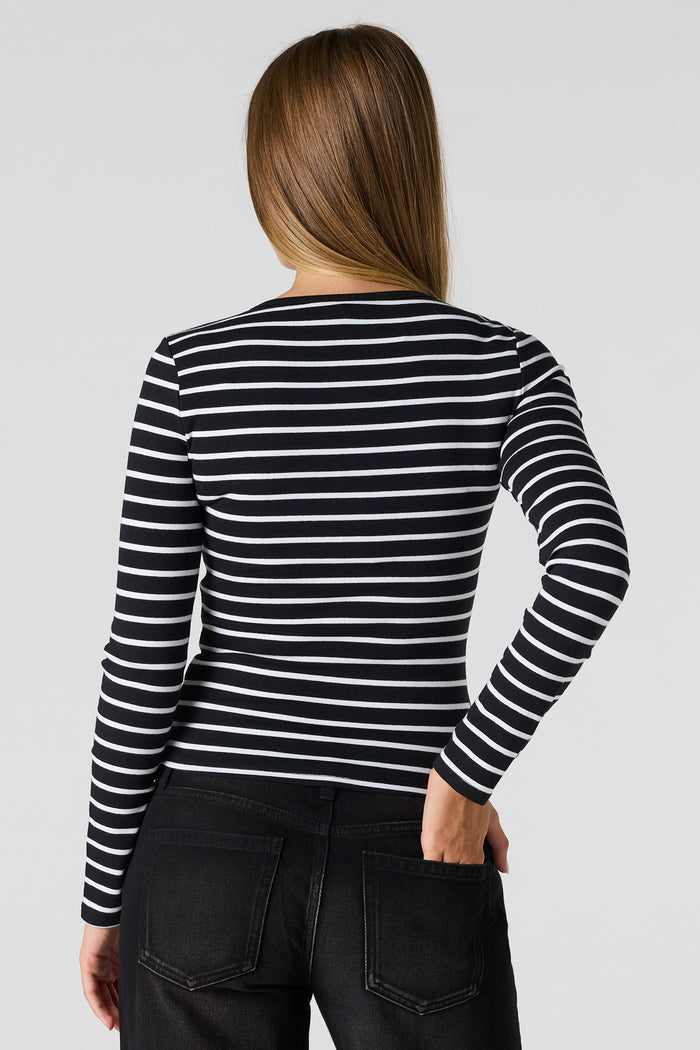 Long Sleeve Henley Top