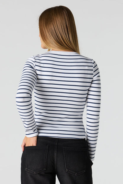 Long Sleeve Henley Top