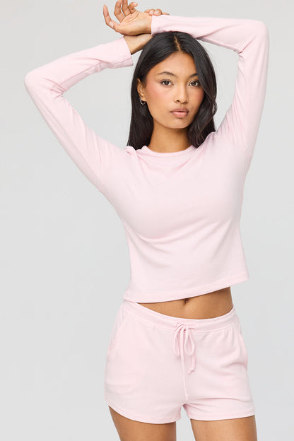 Long Sleeve Top & Short Pajama Set