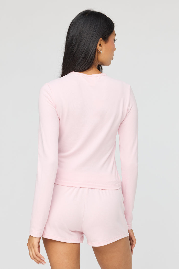 Long Sleeve Top & Short Pajama Set