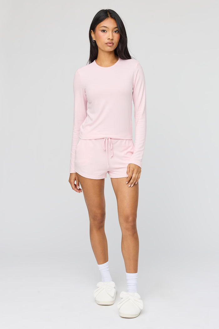 Long Sleeve Top & Short Pajama Set