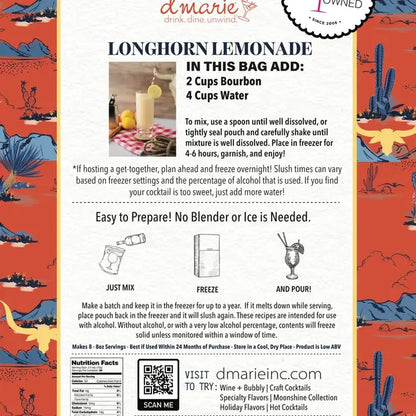 Longhorn Lemonade Ready-To-Freeze Cocktail