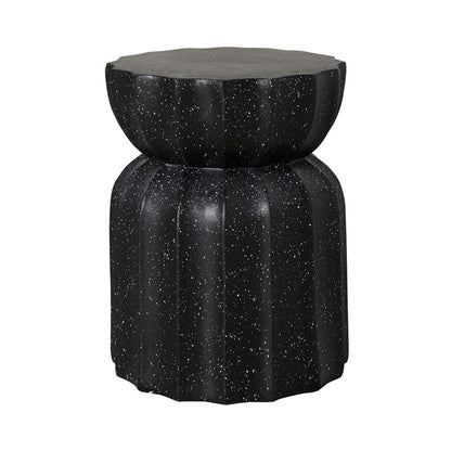 Lotus Black Stool 37x37x46cm