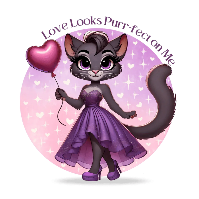 💖 Love Looks Purr-fect on Me 😻 Women's Boyfriend Tee ✨ Feline fine and ready to shine! - Whippie's
