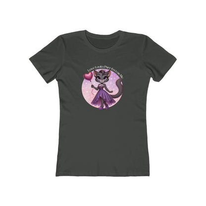 💖 Love Looks Purr-fect on Me 😻 Women's Boyfriend Tee ✨ Feline fine and ready to shine! - Whippie's