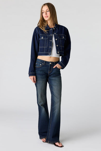Low Rise Baggy Flare Jean