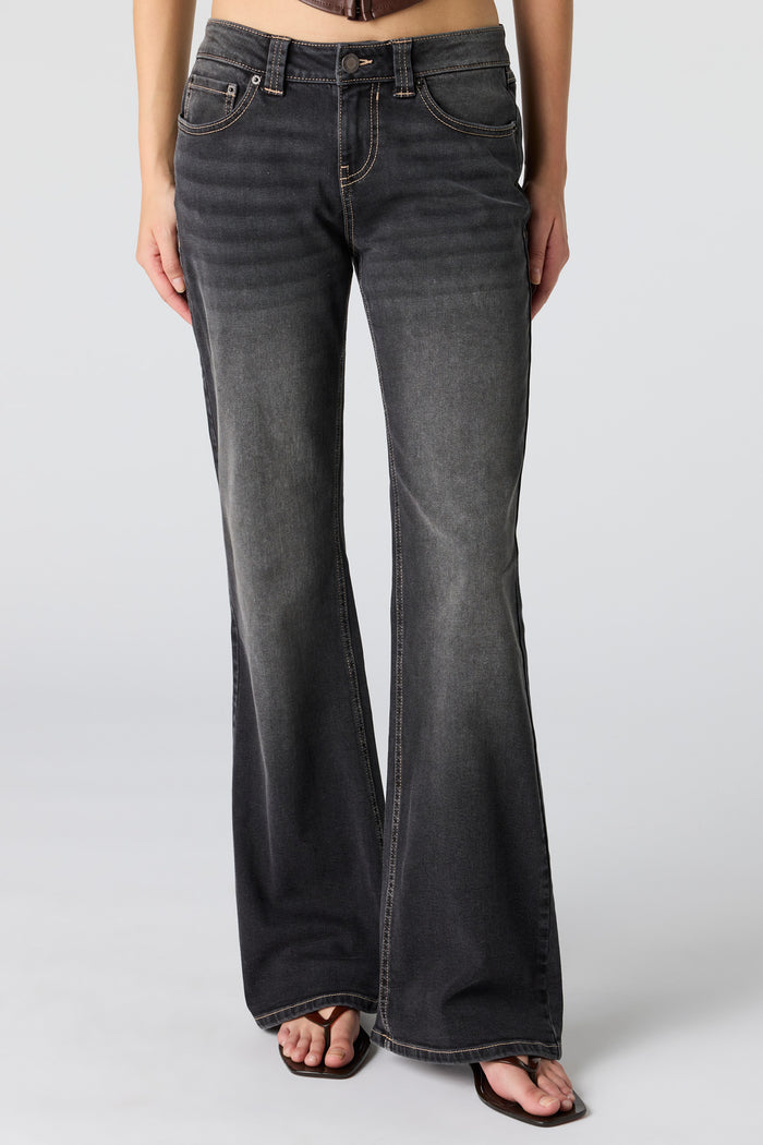 Low Rise Baggy Flare Jean