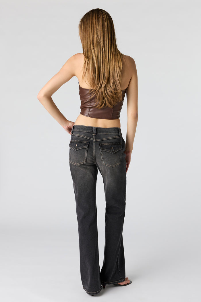 Low Rise Baggy Flare Jean