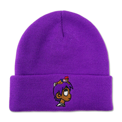 LUV Purple Beanie