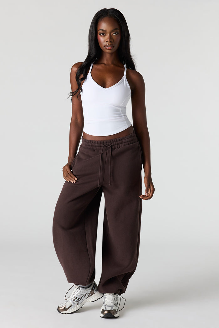 Luxe Fleece Barrel Jogger