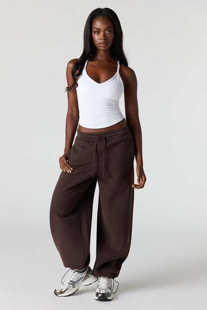 Luxe Fleece Barrel Jogger