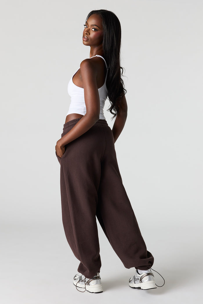 Luxe Fleece Barrel Jogger