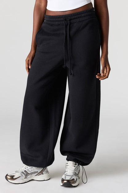 Luxe Fleece Barrel Jogger