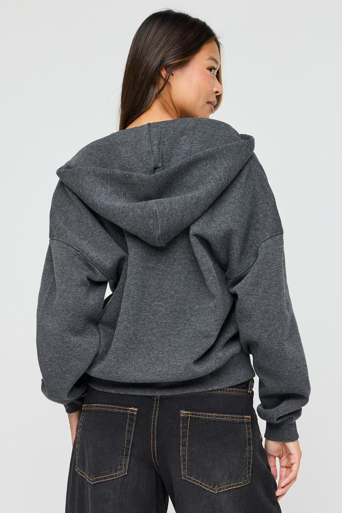 Luxe Fleece Boyfriend Zip Hoodie