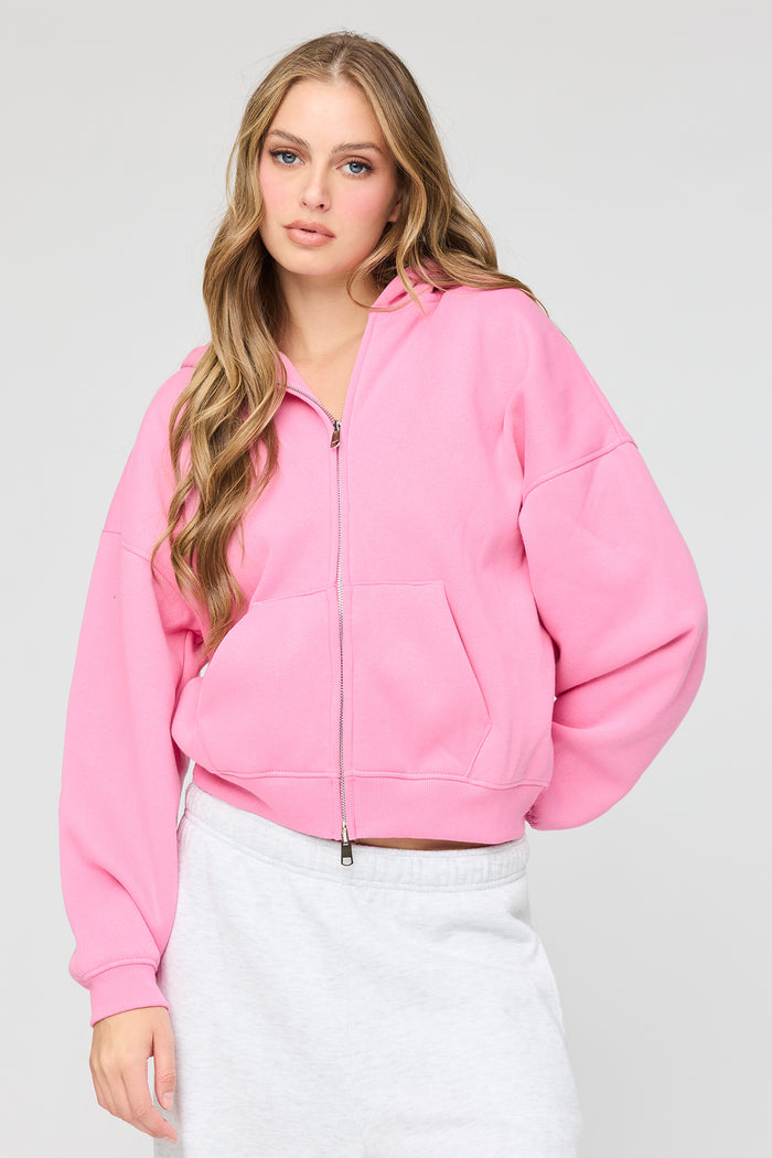 Luxe Fleece Boyfriend Zip Hoodie