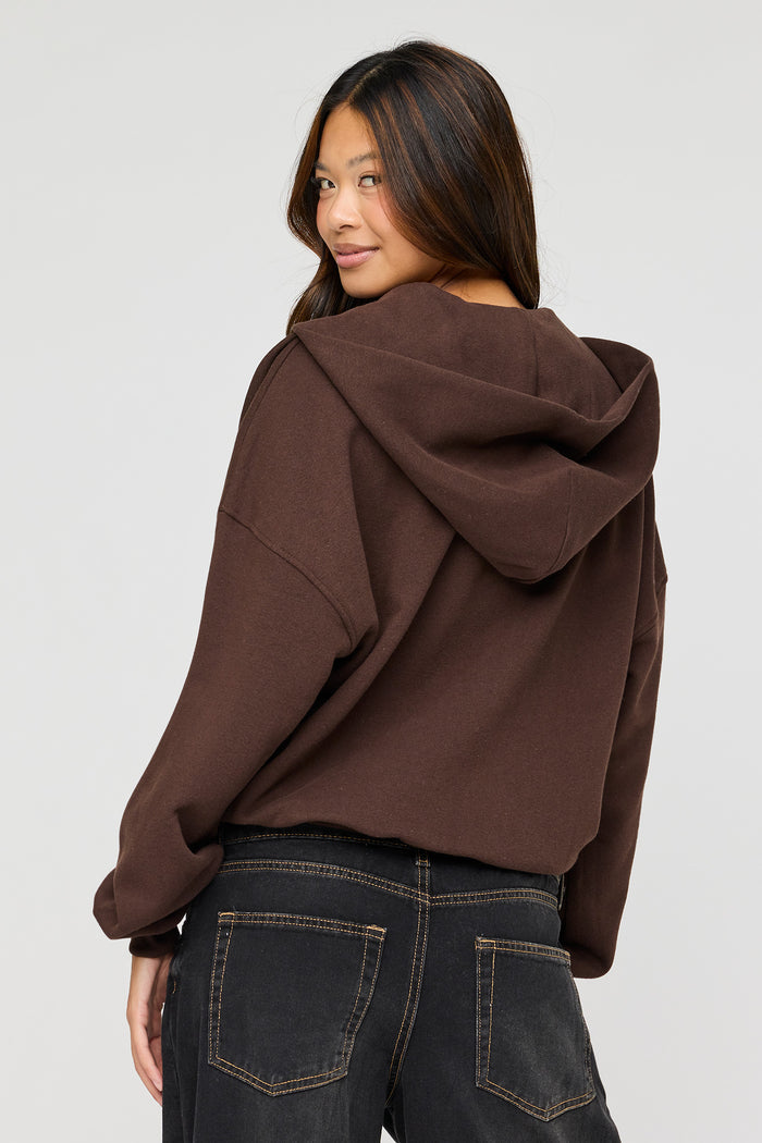 Luxe Fleece Boyfriend Zip Hoodie