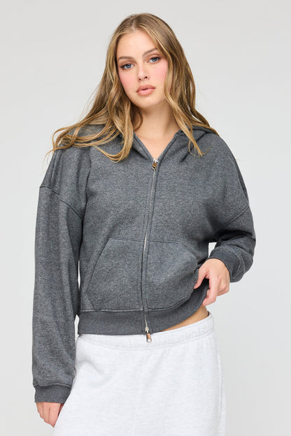 Luxe Fleece Boyfriend Zip Hoodie