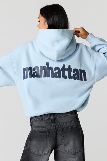 Luxe Fleece Graphic Boyfriend Hoodie
