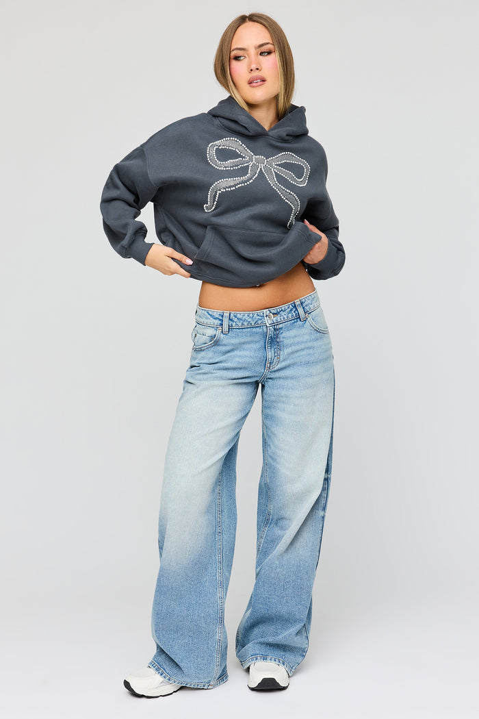 Luxe Fleece Graphic Boyfriend Hoodie