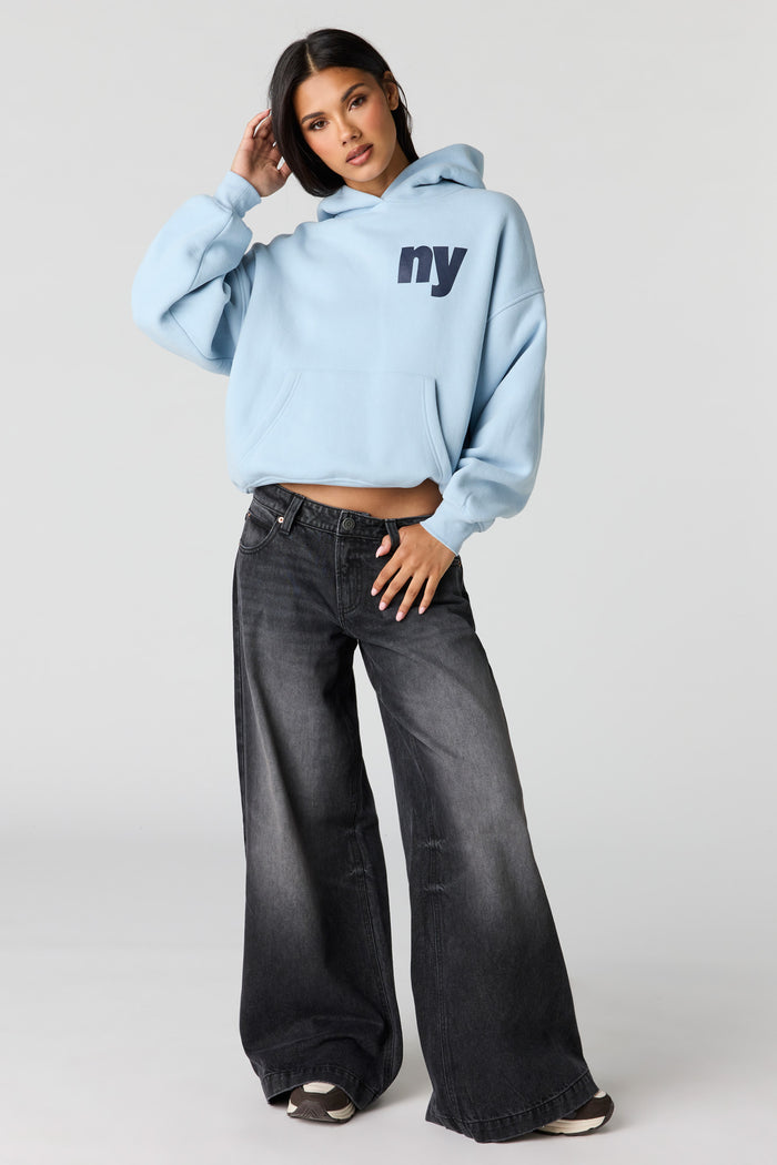Luxe Fleece Graphic Boyfriend Hoodie