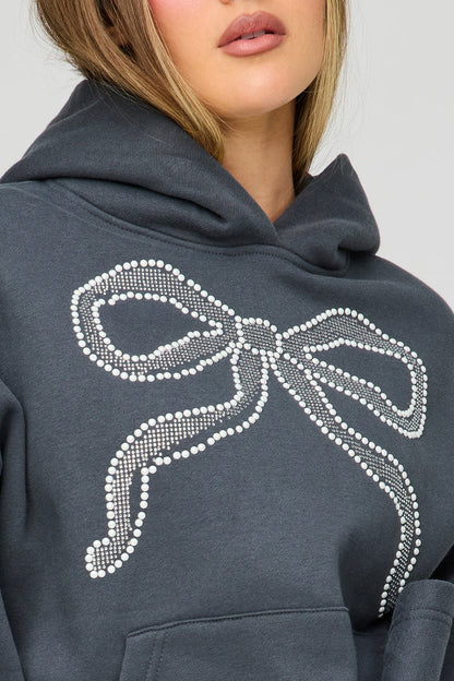 Luxe Fleece Graphic Boyfriend Hoodie