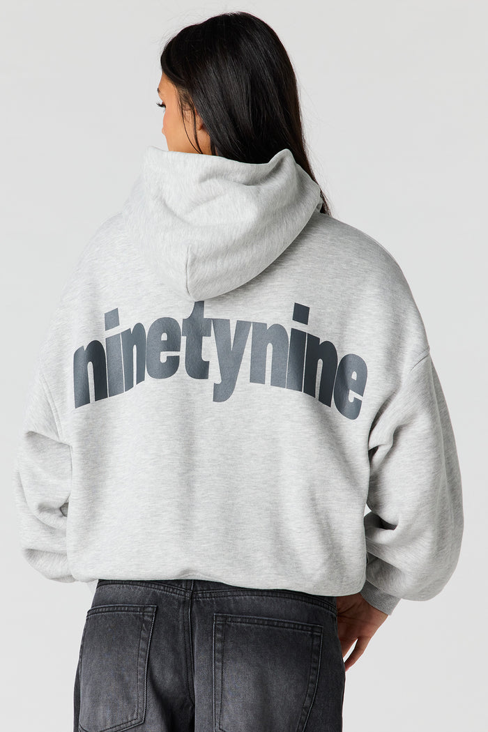 Luxe Fleece Graphic Boyfriend Hoodie