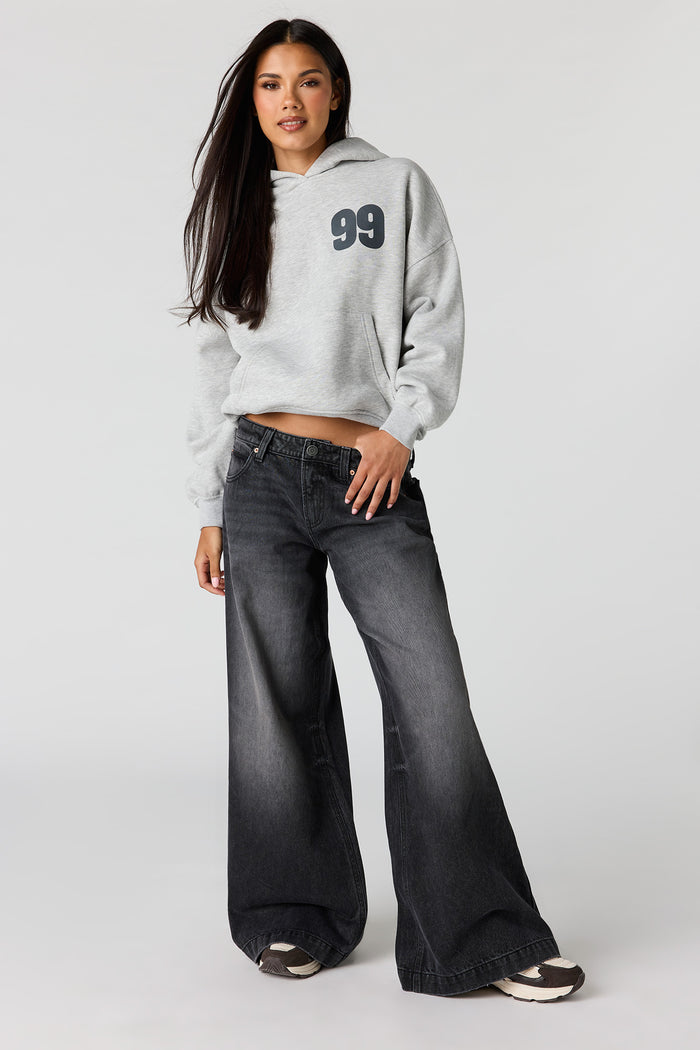Luxe Fleece Graphic Boyfriend Hoodie