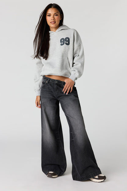 Luxe Fleece Graphic Boyfriend Hoodie