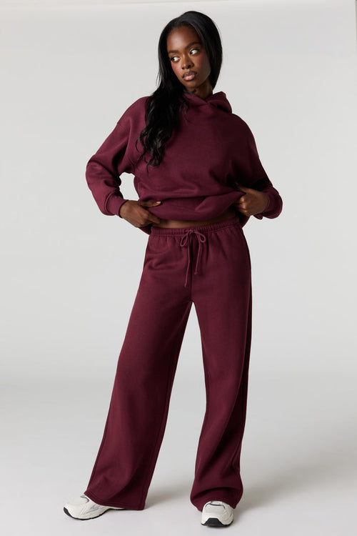 Luxe Fleece Wide Leg Sweatpant