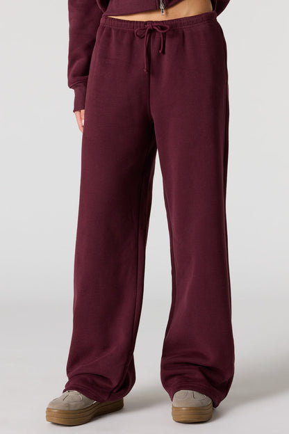 Luxe Fleece Wide Leg Sweatpant