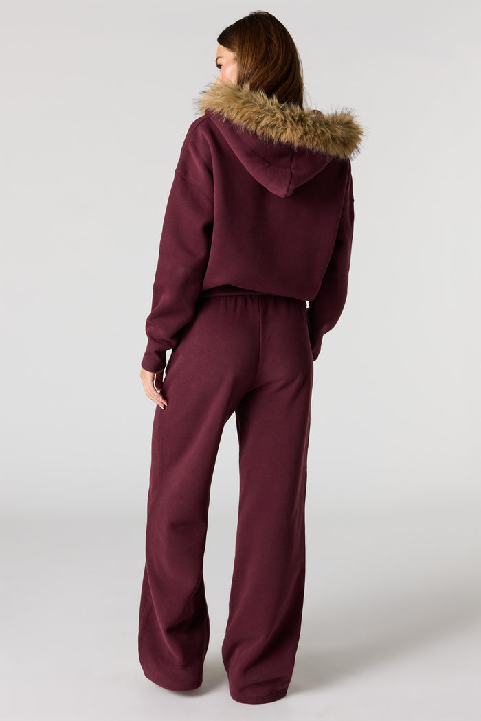 Luxe Fleece Wide Leg Sweatpant