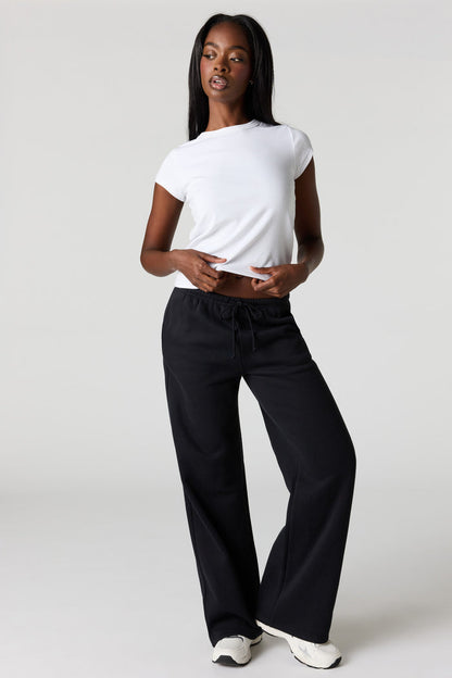 Luxe Fleece Wide Leg Sweatpant