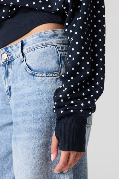 Luxe French Terry Off Shoulder Sweatshirt